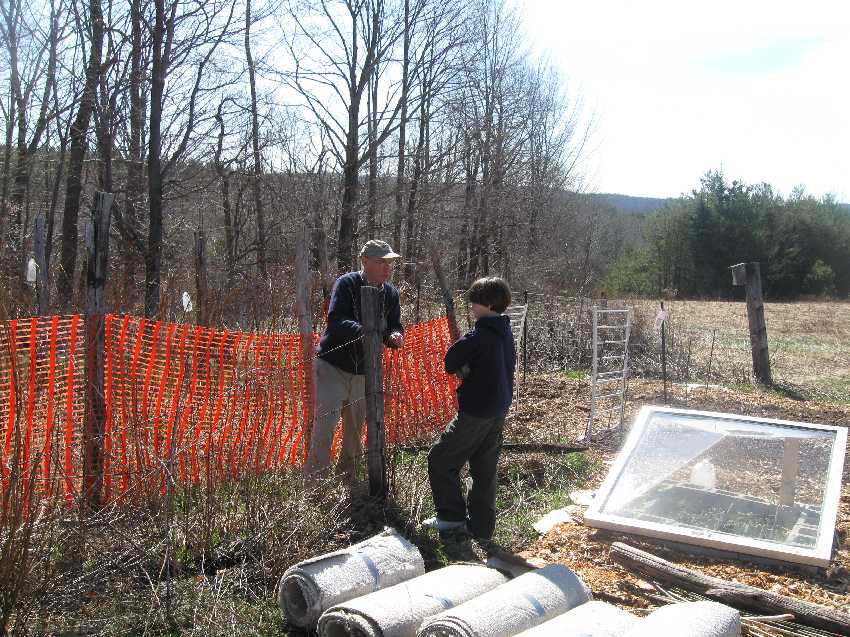 ty-major-gdn Cleaning around the new Potager