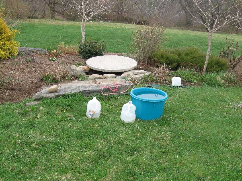well-4-27 A happy day when we found this well in the garden